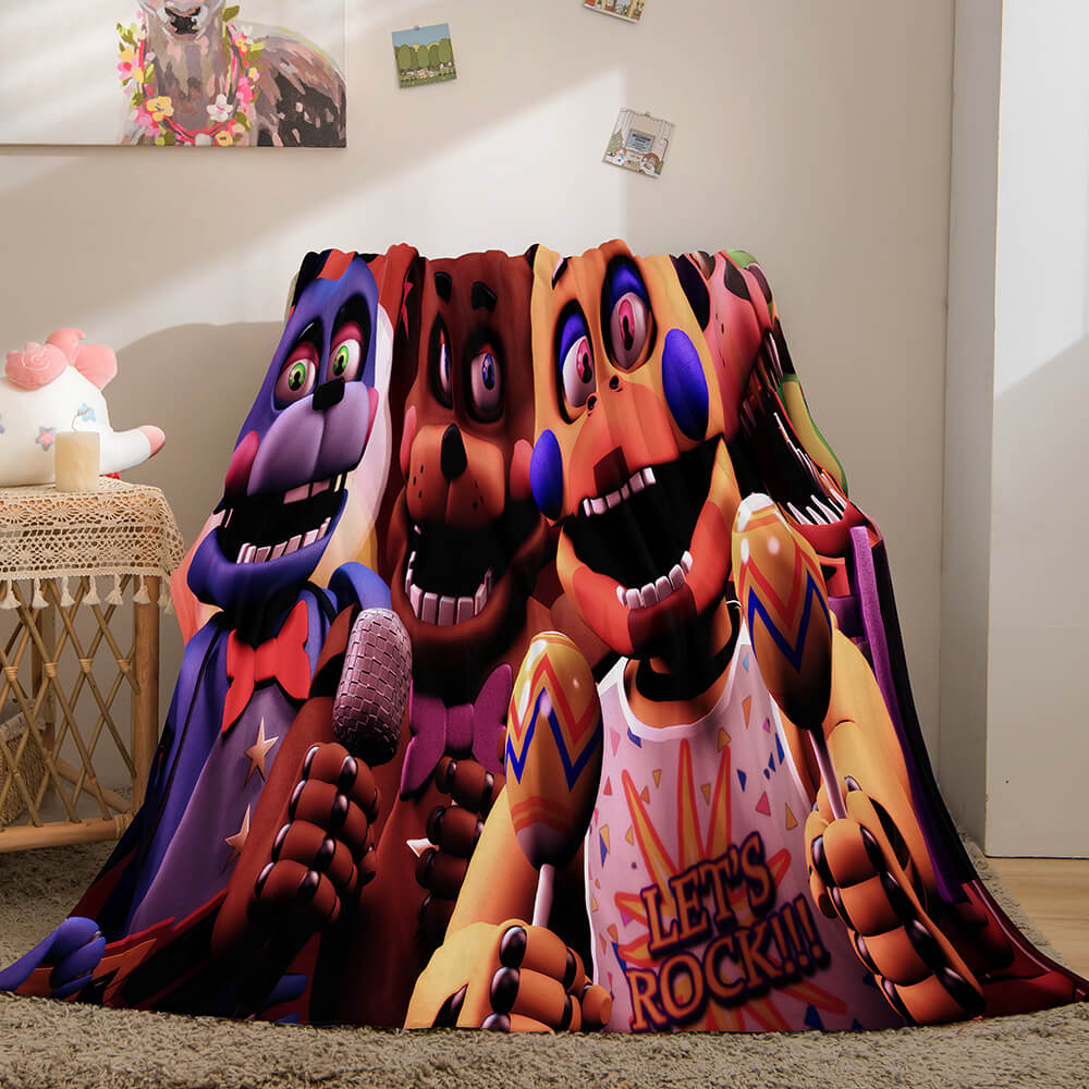 Game Five Nights at Freddy's Flannel Caroset Throw Cosplay Blanket (Online Order Only)