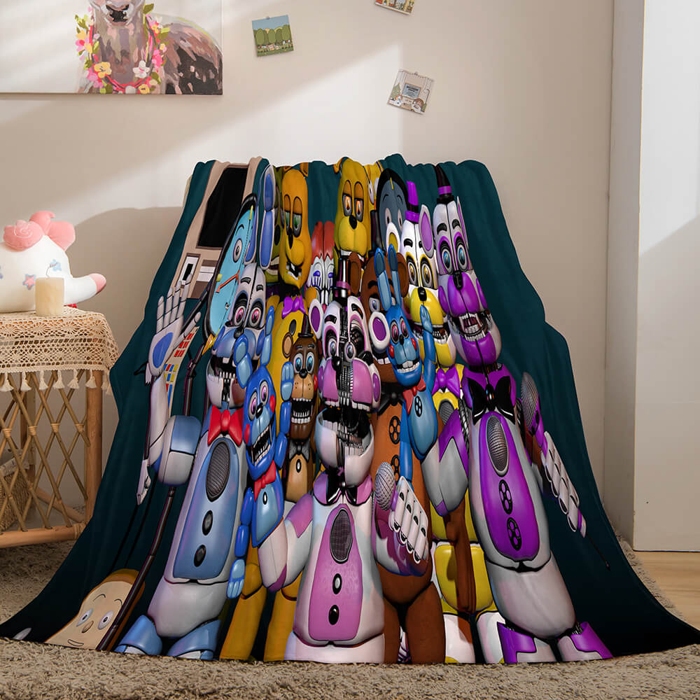 Game Five Nights at Freddy's Flannel Caroset Throw Cosplay Blanket (Online Order Only)
