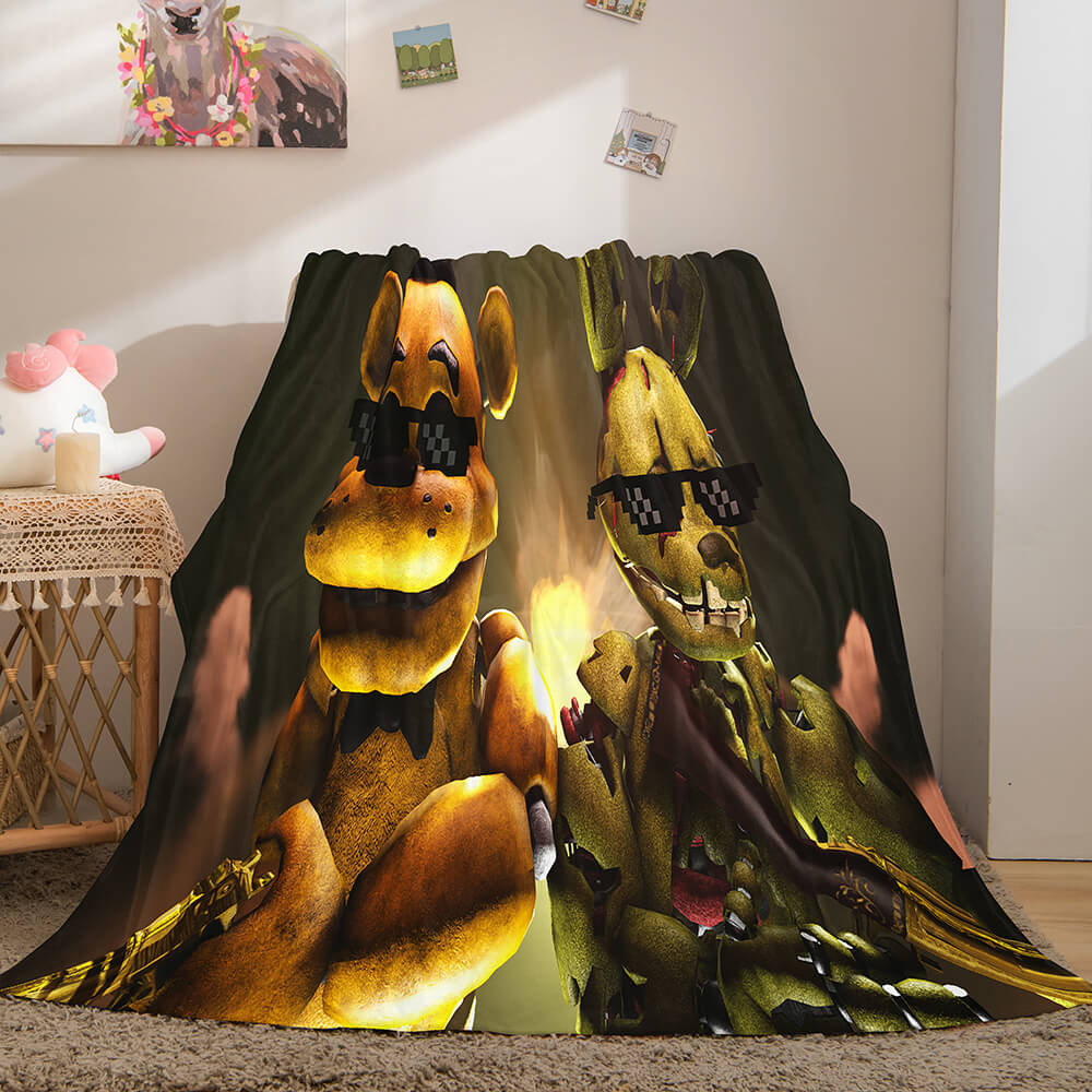 Game Five Nights at Freddy's Flannel Caroset Throw Cosplay Blanket (Online Order Only)