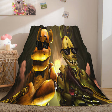 Game Five Nights at Freddy's Flannel Caroset Throw Cosplay Blanket (Online Order Only)