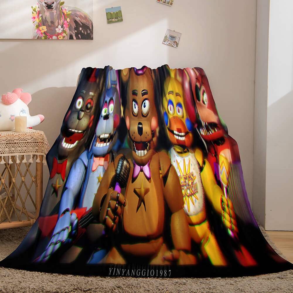 Game Five Nights at Freddy's Flannel Caroset Throw Cosplay Blanket (Online Order Only)