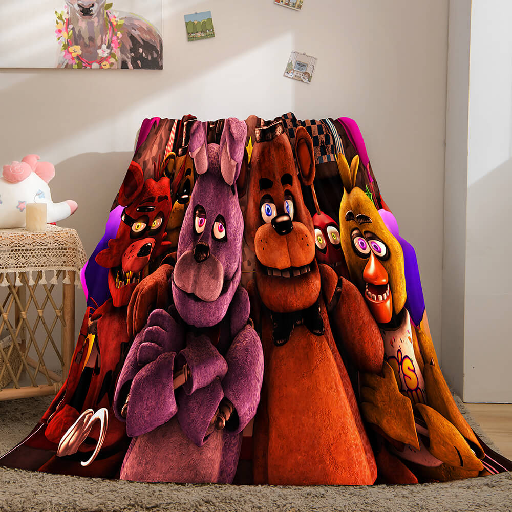 Game Five Nights at Freddy's Flannel Caroset Throw Cosplay Blanket (Online Order Only)