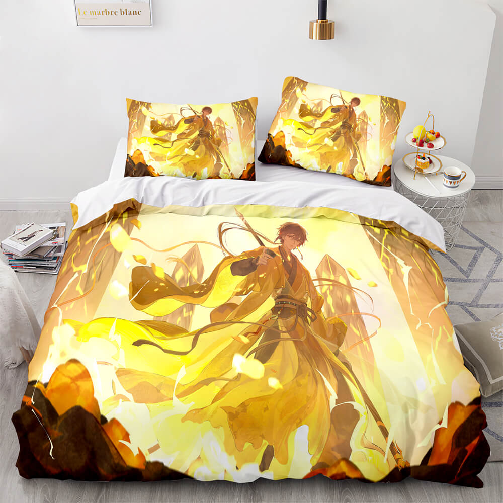 Game Genshin Impact Bedding Set Quilt Cover (Online Order Only)