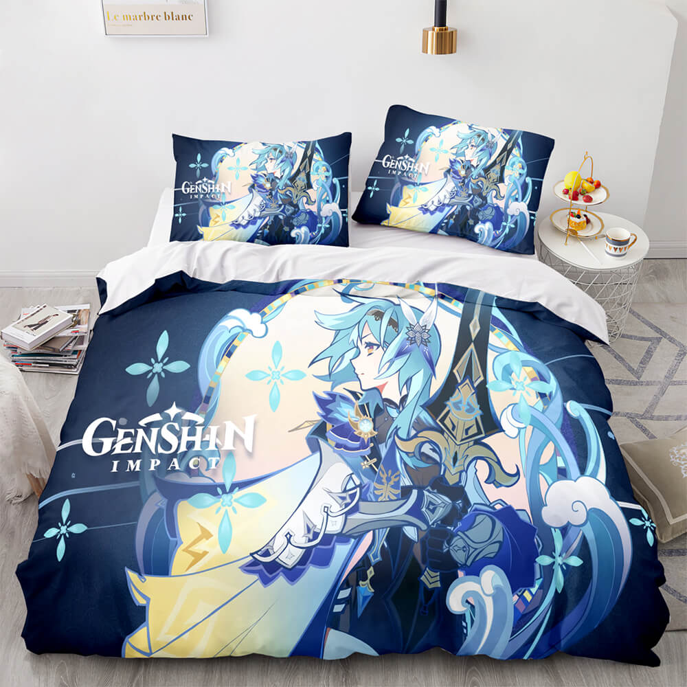 Game Genshin Impact Bedding Set Quilt Cover (Online Order Only)