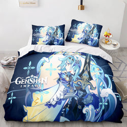 Game Genshin Impact Bedding Set Quilt Cover (Online Order Only)