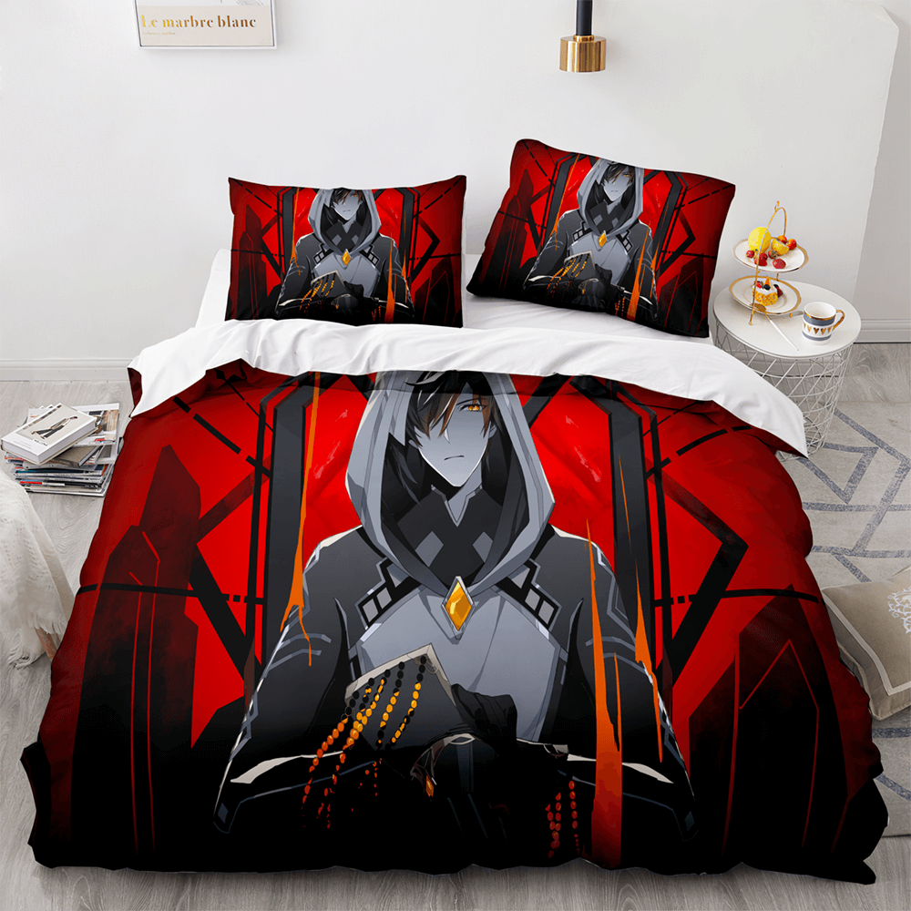Game Genshin Impact Bedding Set Quilt Cover (Online Order Only)