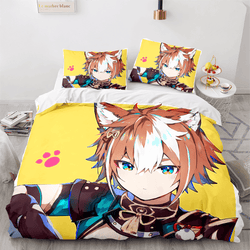 Game Genshin Impact Bedding Set Quilt Cover (Online Order Only)