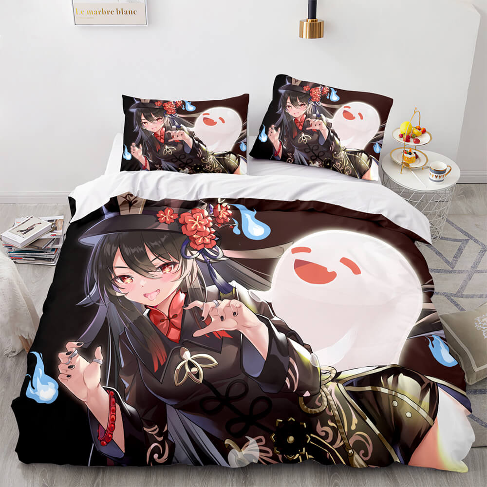 Game Genshin Impact Bedding Set Quilt Cover (Online Order Only)