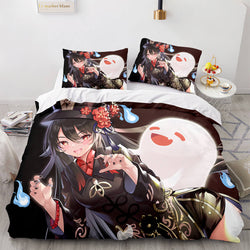 Game Genshin Impact Bedding Set Quilt Cover (Online Order Only)