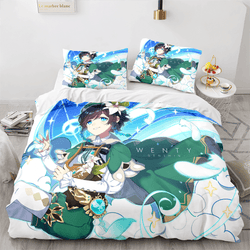 Game Genshin Impact Bedding Set Quilt Cover (Online Order Only)