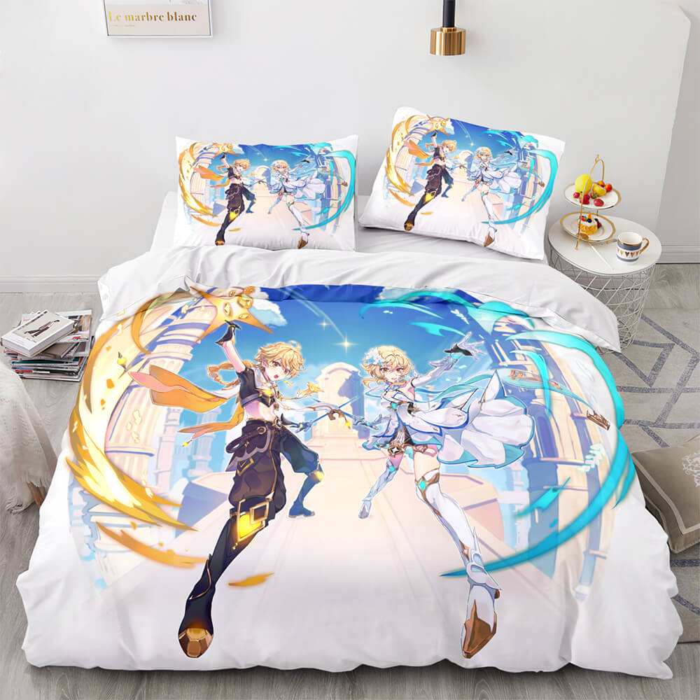 Game Genshin Impact Bedding Set Quilt Cover (Online Order Only)