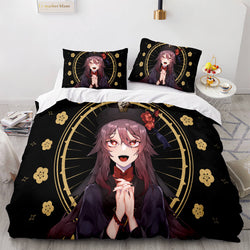 Game Genshin Impact Bedding Set Quilt Cover (Online Order Only)