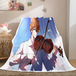 Game Genshin Impact Flannel Caroset Throw Cosplay Blanket (Online Order Only)
