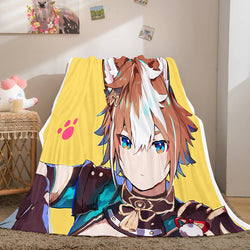 Game Genshin Impact Flannel Caroset Throw Cosplay Blanket (Online Order Only)