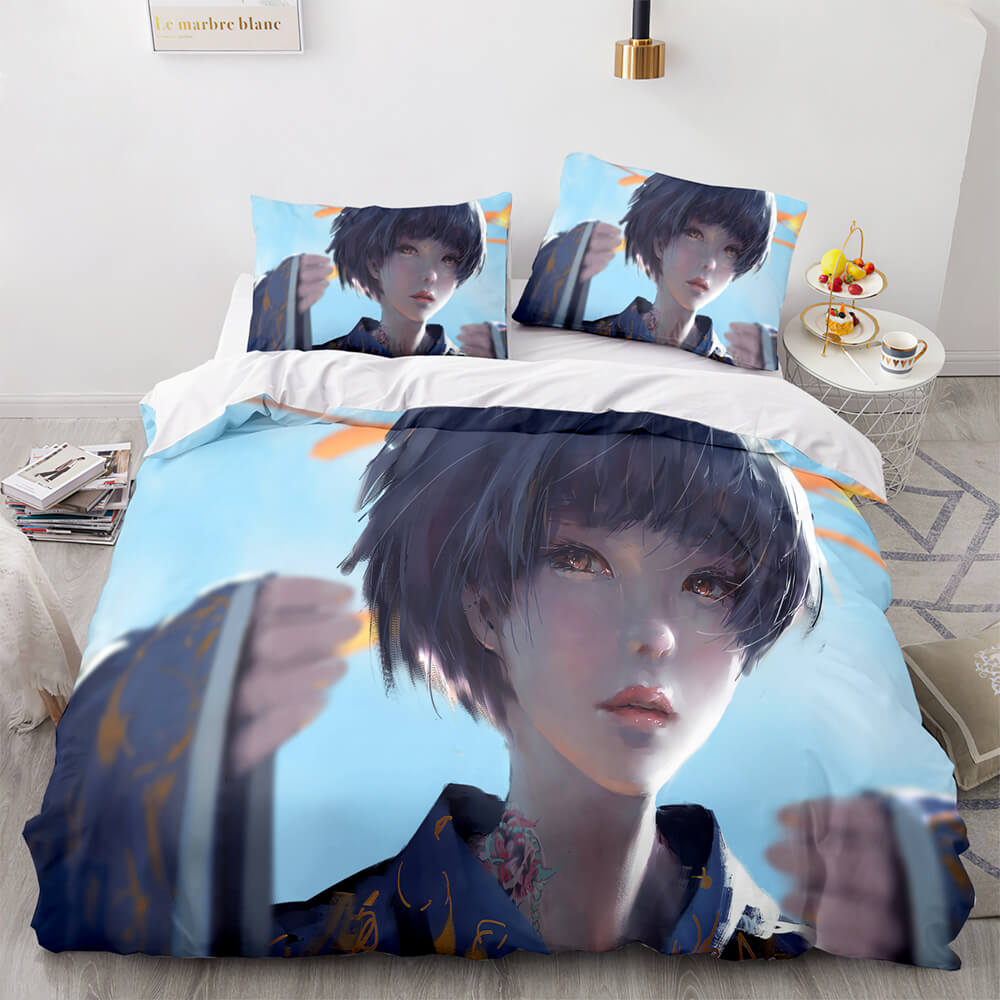 Game Ghost Knife Bedding Set Quilt Covers Without Filler (Online Order Only)