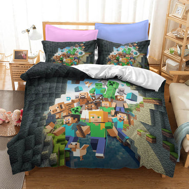 Game Minecraft Bedding Sets Quilt Cover Without Filler (Online Order Only)