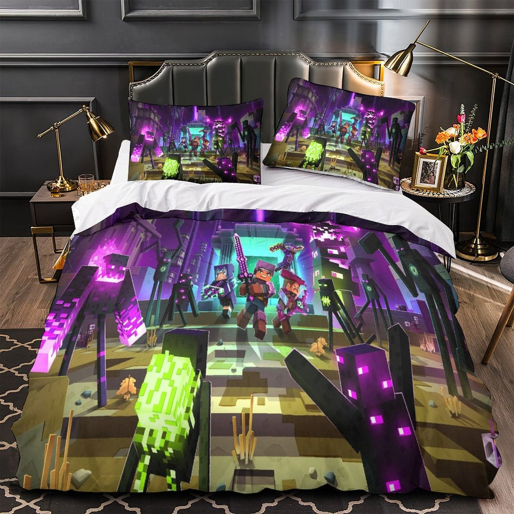 Game Minecraft Duvet Cover Kids Bedding Set Without Filler (ONLINE ORDER ONLY)