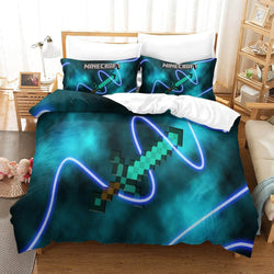 Game Minecraft Pattern Bedding Set Quilt Cover Without Filler (Online Order Only)