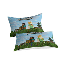 Game Minecraft Pattern Bedding Set Quilt Cover Without Filler (Online Order Only)