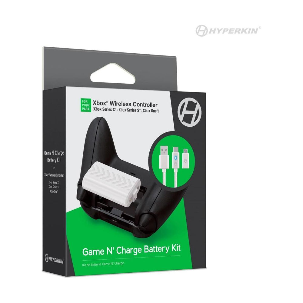 Game N' Charge Battery Kit (White) Compatible With Xbox Series X® / Xbox Series S®/ Xbox One (Online Order Only)