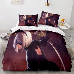 Game NieR Automata Cosplay Bedding Set Quilt Covers Without Filler (Online Order Only)