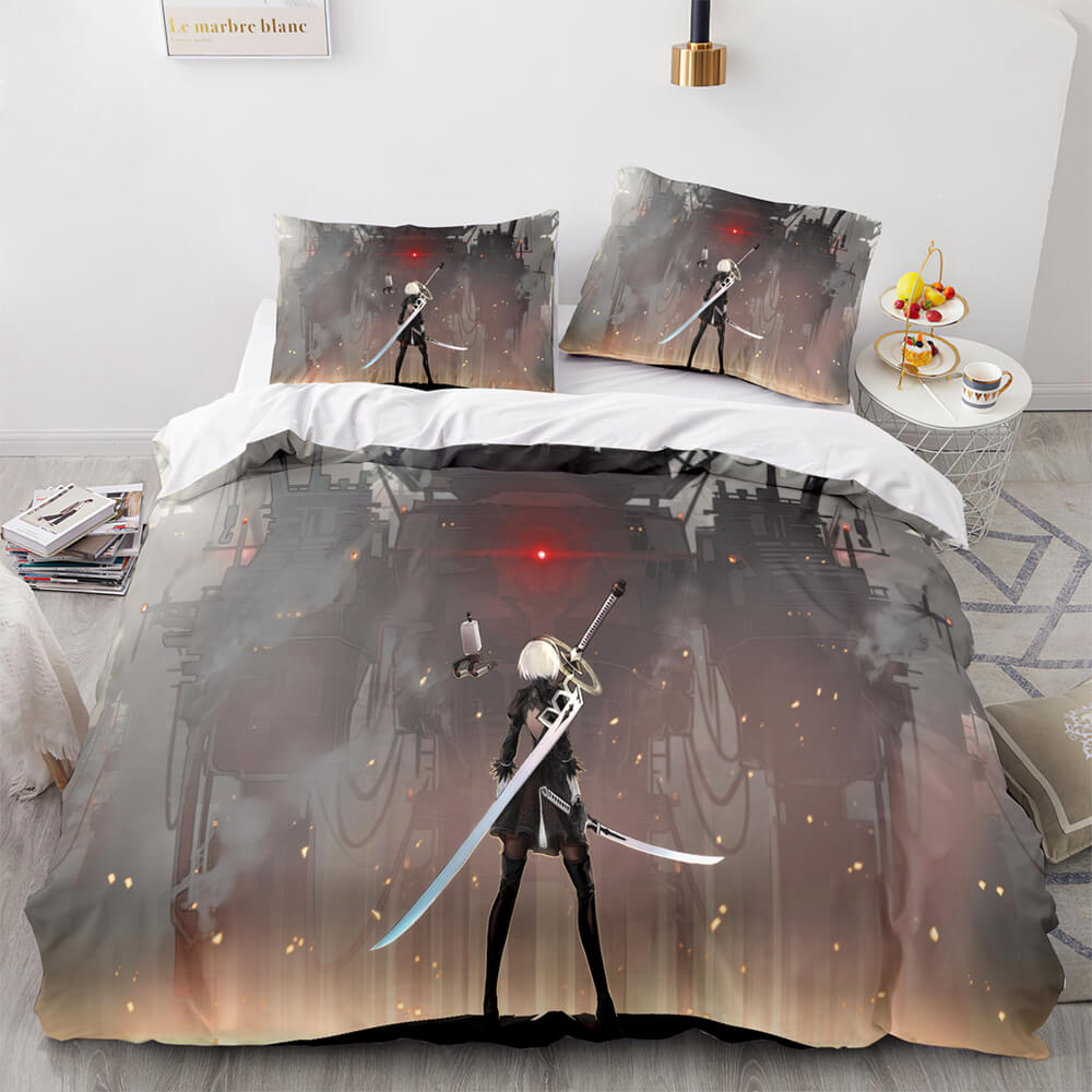 Game NieR Automata Cosplay Bedding Set Quilt Covers Without Filler (Online Order Only)