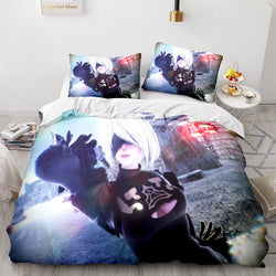 Game NieR Automata Cosplay Bedding Set Quilt Covers Without Filler (Online Order Only)