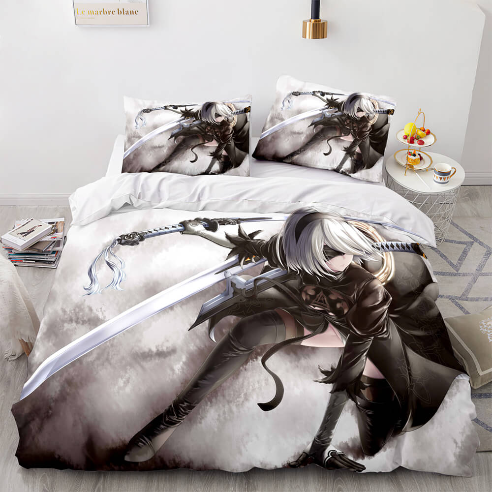 Game NieR Automata Cosplay Bedding Set Quilt Covers Without Filler (Online Order Only)