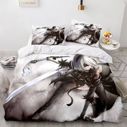 Game NieR Automata Cosplay Bedding Set Quilt Covers Without Filler (Online Order Only)