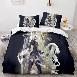 Game NieR Automata Cosplay Bedding Set Quilt Covers Without Filler (Online Order Only)