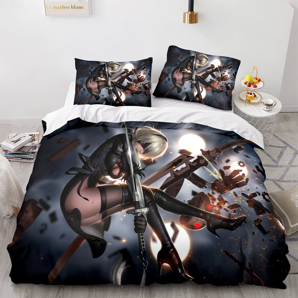 Game NieR Automata Cosplay Bedding Set Quilt Covers Without Filler (Online Order Only)