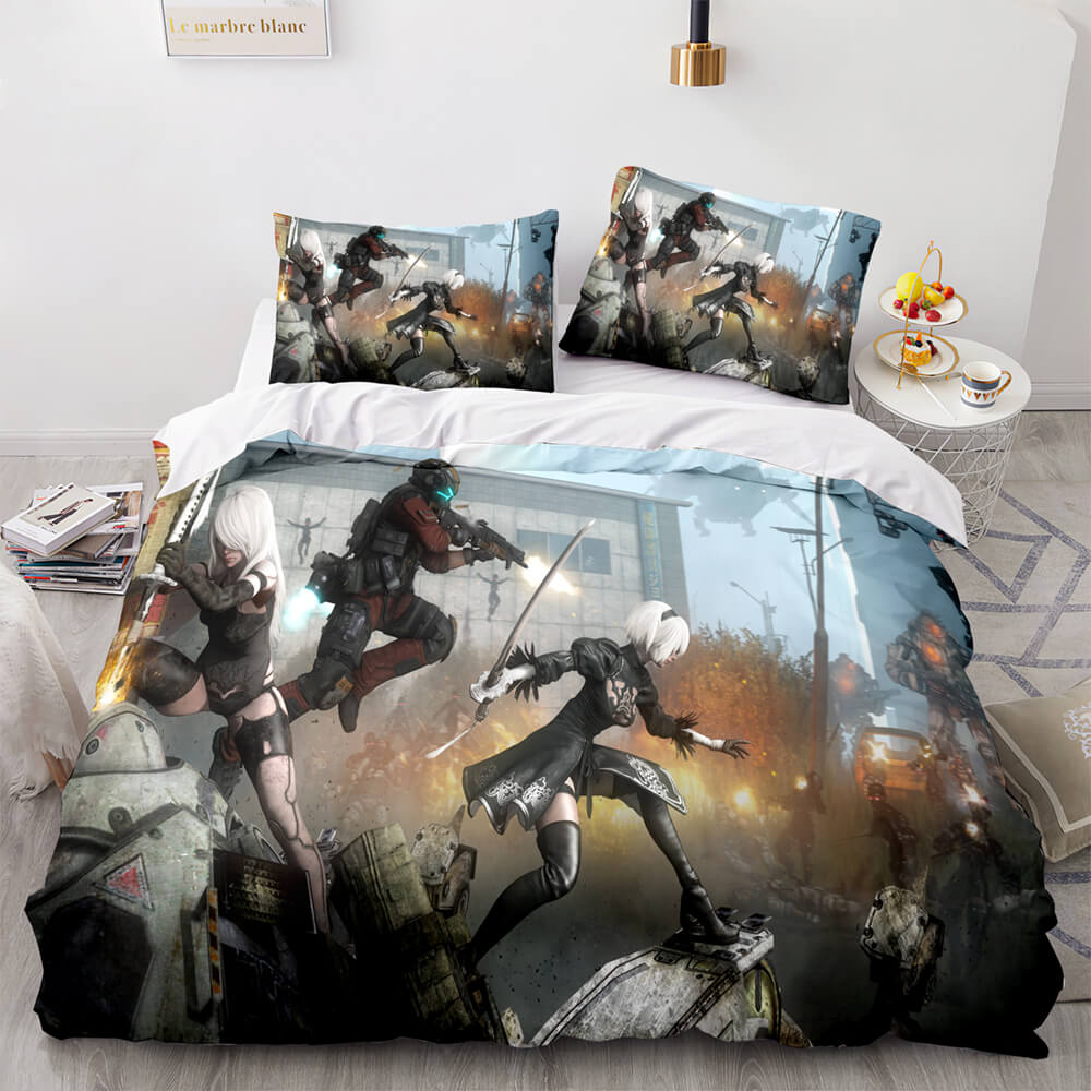 Game NieR Automata Cosplay Bedding Set Quilt Covers Without Filler (Online Order Only)