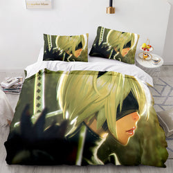 Game NieR Automata Cosplay Bedding Set Quilt Covers Without Filler (Online Order Only)