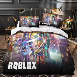 Game Pattern Roblox Bedding Set Quilt Duvet Cover Without Filler (Online Order Only)