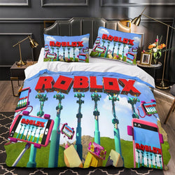 Game Pattern Roblox Bedding Set Quilt Duvet Cover Without Filler (Online Order Only)