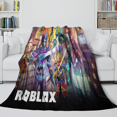 Game Pattern Roblox Blanket Flannel Throw Room Decoration (Online Order Only)