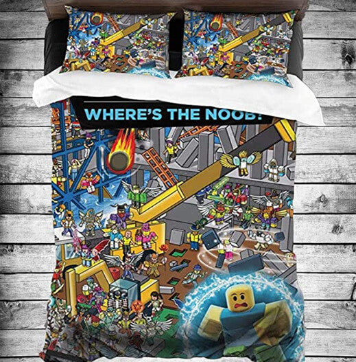 Game Roblox Cosplay Bedding Set Quilt Cover Without Filler (Online Order Only)