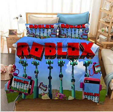 Game Roblox Cosplay Bedding Set Quilt Cover Without Filler (Online Order Only)