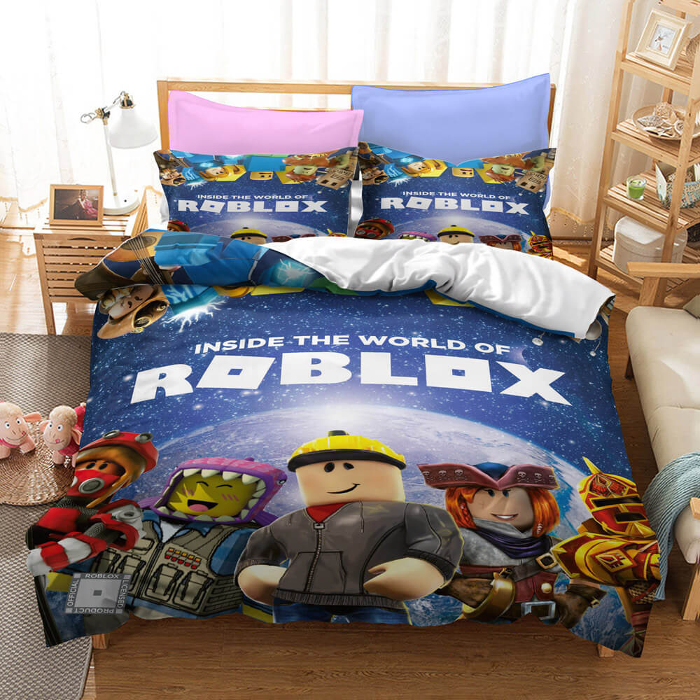 Game Roblox Cosplay Bedding Set Quilt Cover Without Filler (Online Order Only)