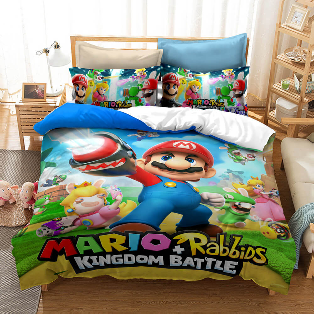 Game Super Mario Bedding Set Pattern Quilt Cover Without Filler (Online Order Only)
