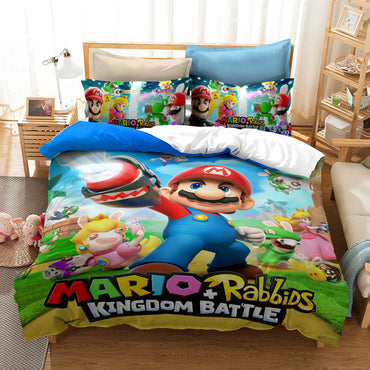 Game Super Mario Bedding Set Pattern Quilt Cover Without Filler (Online Order Only)