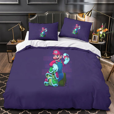Game Super Mario Duvet Cover Kids Room Bedding Set Without Filler (ONLINE ORDER ONLY)