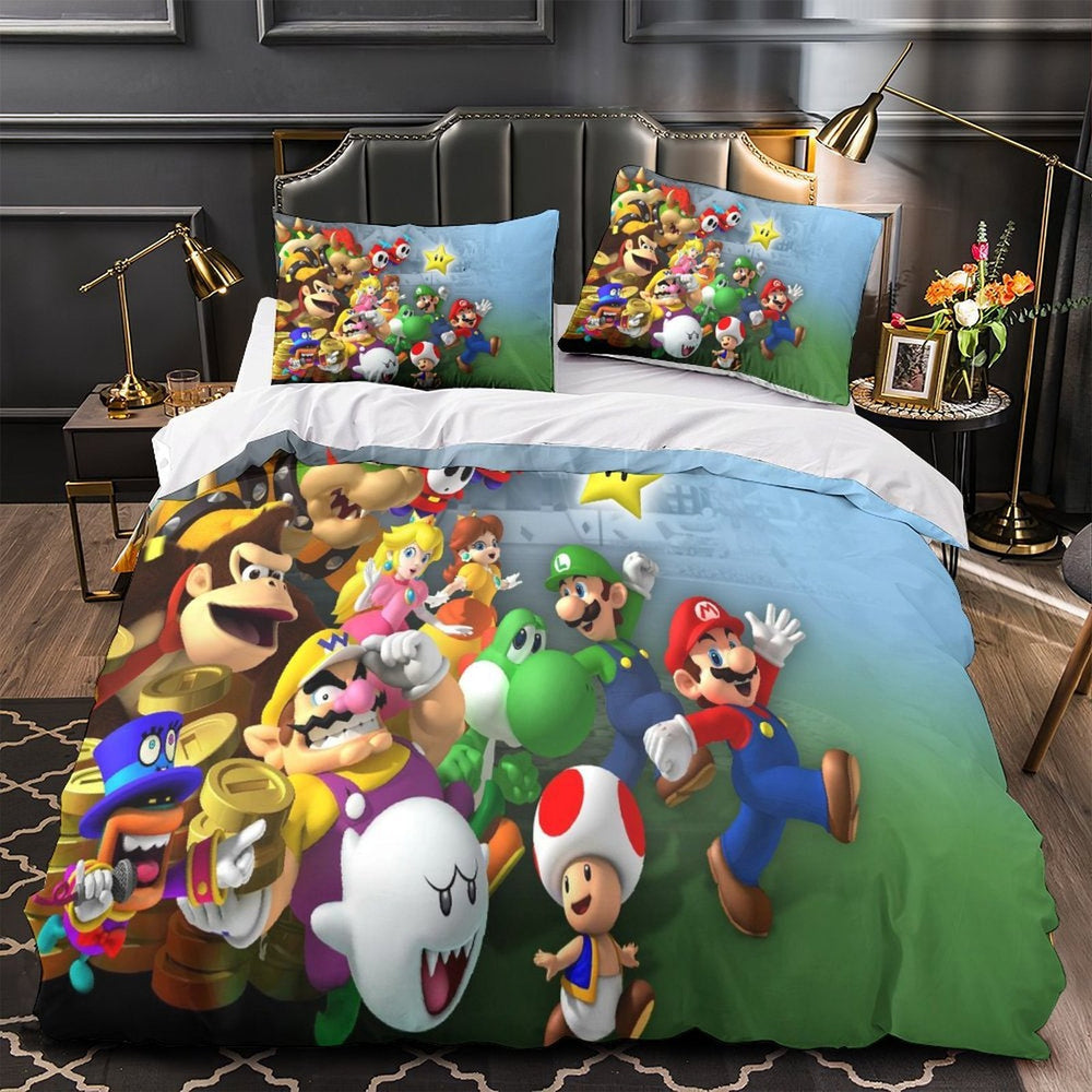 Game Super Mario Duvet Cover Kids Room Bedding Set Without Filler (ONLINE ORDER ONLY)
