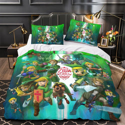 Game The Legend of Zelda Bedding Set Pattern Quilt Duvet Cover Without Filler (Online Order Only)