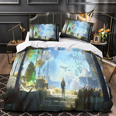 Game The Legend of Zelda Tears of the Kingdom Bedding Set Quilt Duvet Cover (Online Order Only)