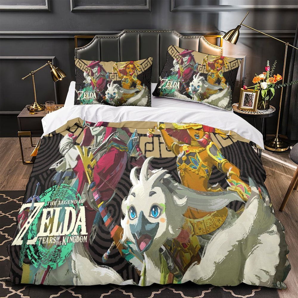 Game The Legend of Zelda Tears of the Kingdom Bedding Set Quilt Duvet Cover (Online Order Only)