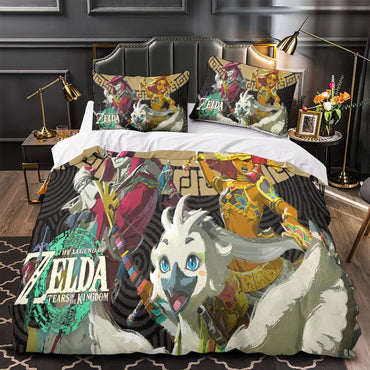 Game The Legend of Zelda Tears of the Kingdom Bedding Set Quilt Duvet Cover (Online Order Only)