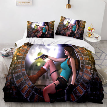 Game Tomb Raider Cosplay Bedding Sets Quilt Covers Without Filler (Online Order Only)