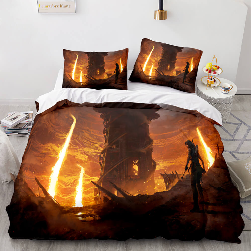 Game Tomb Raider Cosplay Bedding Sets Quilt Covers Without Filler (Online Order Only)
