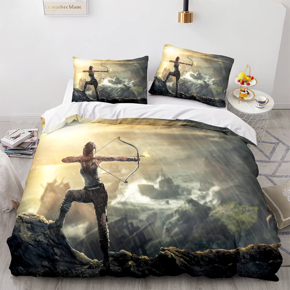 Game Tomb Raider Cosplay Bedding Sets Quilt Covers Without Filler (Online Order Only)